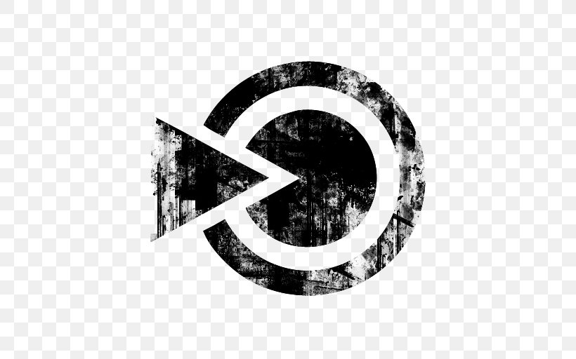 Logo Social Media Grunge, PNG, 512x512px, Logo, Art, Black And White, Brand, Deviantart Download Free