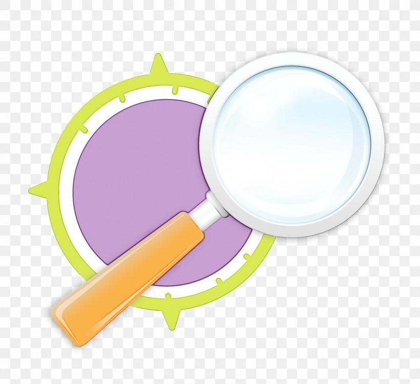 Magnifying Glass, PNG, 1773x1623px, Watercolor, Magnifying Glass, Paint, Purple, Wet Ink Download Free