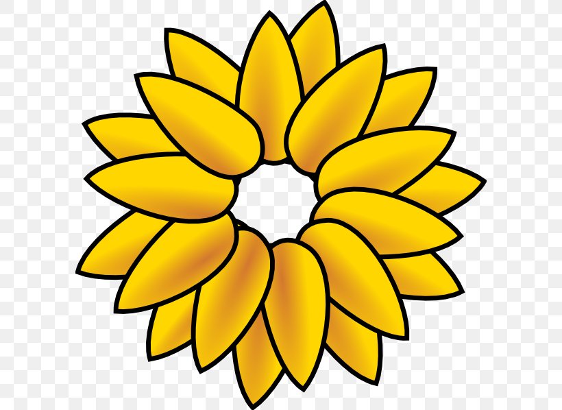 Common Sunflower Clip Art, PNG, 600x598px, Common Sunflower, Artwork, Cartoon, Commodity, Cut Flowers Download Free