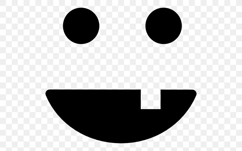 Emoticon Smiley Emoji Mouth, PNG, 512x512px, Emoticon, Black, Black And White, Emoji, Face Download Free