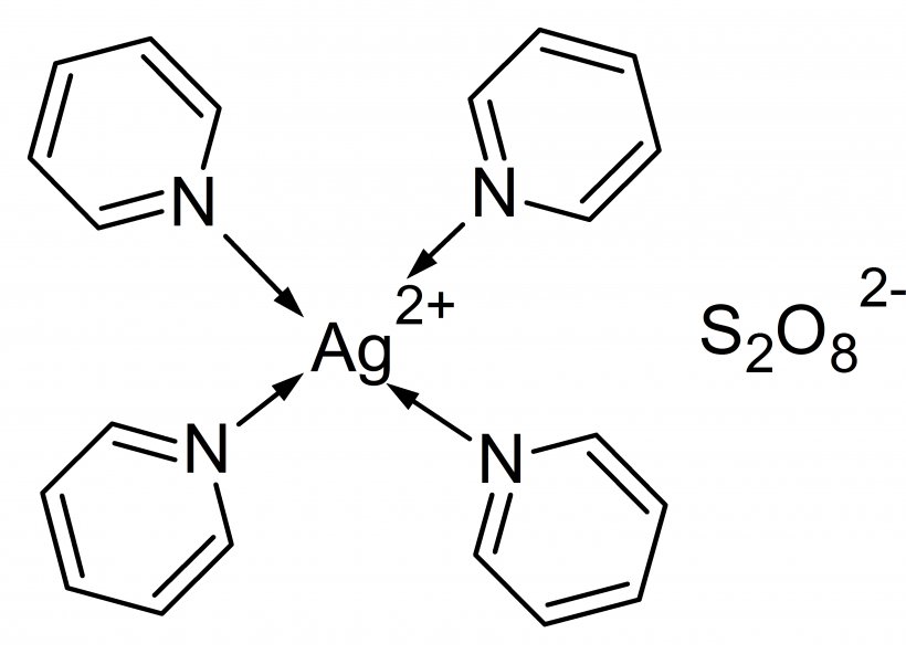 Tetrakis(pyridine)silver(II) Peroxydisulfate Persulfate, PNG, 3720x2686px, Peroxydisulfate, Acid, Area, Black And White, Brand Download Free