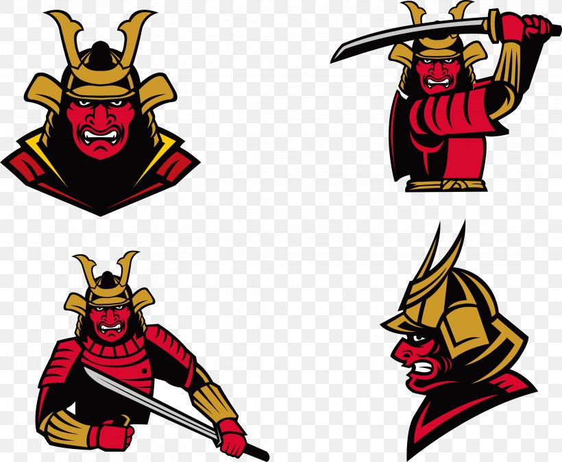 Warrior Samurai Euclidean Vector Clip Art, PNG, 4276x3518px, Warrior, Art, Body Armor, Bushi, Cartoon Download Free