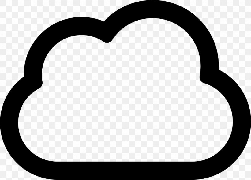 Cloud Computing Clip Art, PNG, 980x703px, Cloud Computing, Area, Artwork, Black And White, Cdr Download Free