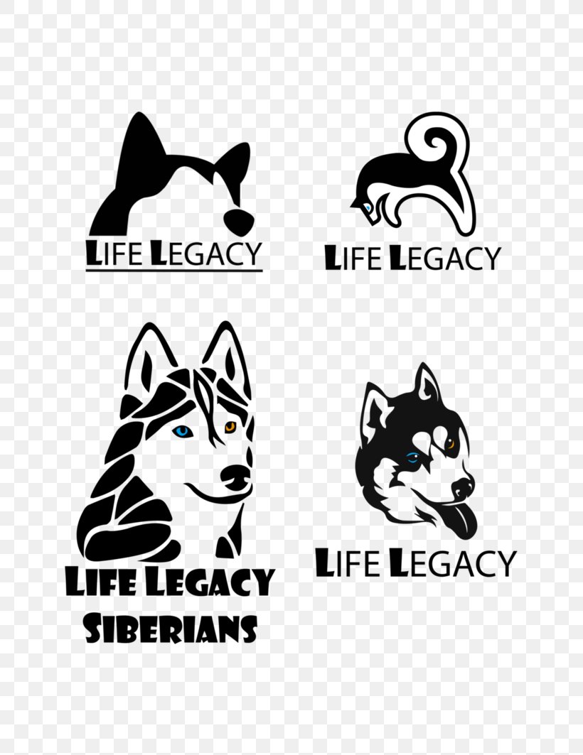 Cat Siberian Husky Logo Dog Breed, PNG, 752x1063px, Cat, Alaskan Malamute, Area, Black, Black And White Download Free