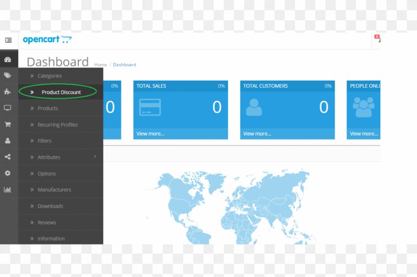 OpenCart Dashboard Online Shopping Sales E-commerce, PNG, 1500x1000px, Opencart, Brand, Computer Software, Dashboard, Ecommerce Download Free