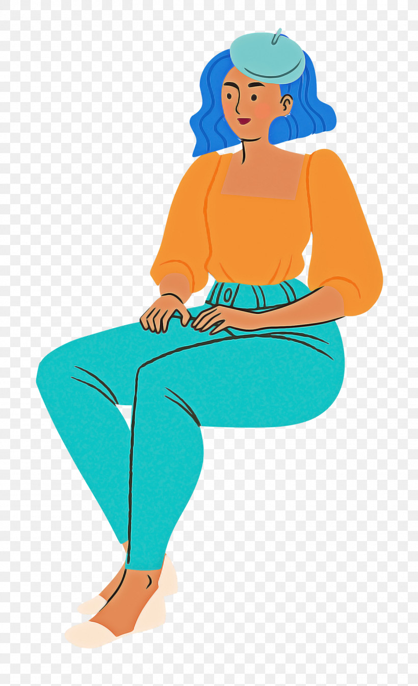 Sitting Girl Woman, PNG, 1525x2500px, Sitting, Cartoon, Fashion, Girl, Joint Download Free