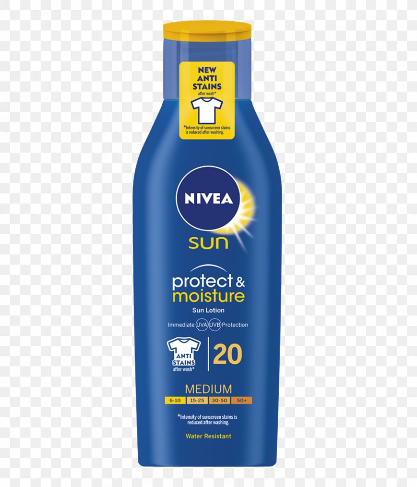 Sunscreen Nivea UV Sun Milk Nivea Protect And Moisture Sun Lotion, PNG, 856x1000px, Sunscreen, Clothing, Crema Idratante, Gel, Lotion Download Free