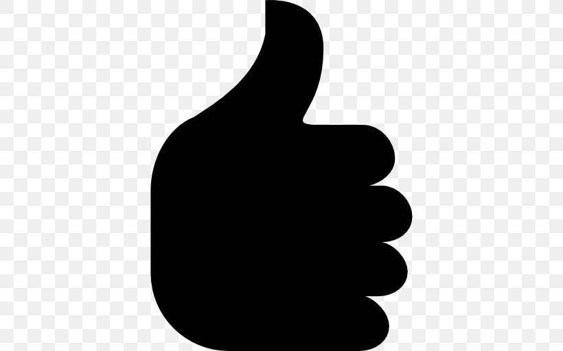 Thumb Signal Font Awesome Clip Art, PNG, 512x512px, Thumb, Black, Black And White, Facebook Like Button, Finger Download Free
