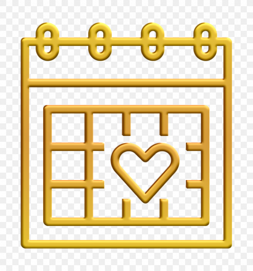Wedding Icon Calendar Icon Wedding Day Icon, PNG, 1078x1156px, Wedding Icon, Calendar Icon, Line, Wedding Day Icon, Yellow Download Free
