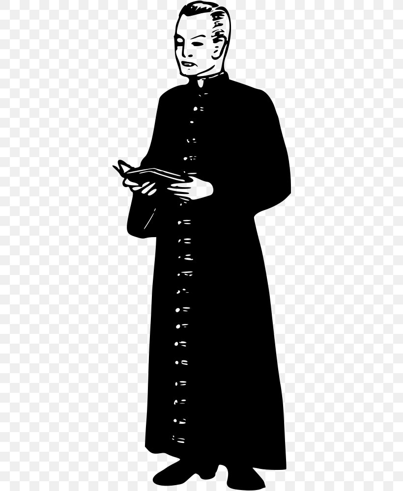 Clergy Priest Clip Art, PNG, 364x1000px, Clergy, Art, Black And White, Christianity, Costume Design Download Free