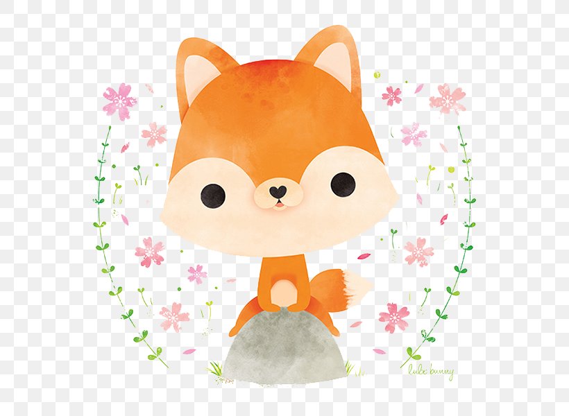 Japanese Red Fox Rabbit Illustration, PNG, 600x600px, Japan, Art, Carnivoran, Dog Like Mammal, Drawing Download Free