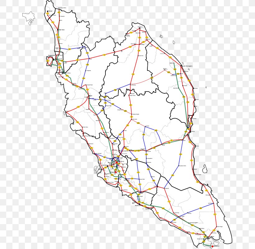Peninsular Malaysia Federal Territories Map Clip Art, PNG, 675x800px, Peninsular Malaysia, Area, Blank Map, Federal Territories, Highway Download Free