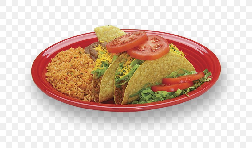 Taco Refried Beans Burrito Vegetarian Cuisine Rice And Beans, PNG, 750x480px, Taco, Beef, Burrito, Chicken As Food, Crispy Fried Chicken Download Free