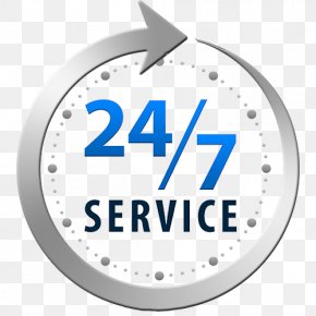Logo 24/7 service Customer Service, 24 HOURS, text, trademark png