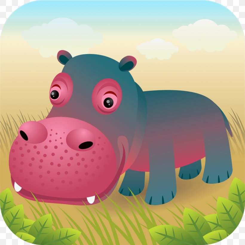 Hippopotamus Stock Photography Royalty-free, PNG, 1024x1024px, Hippopotamus, Art, Carnivoran, Cartoon, Drawing Download Free