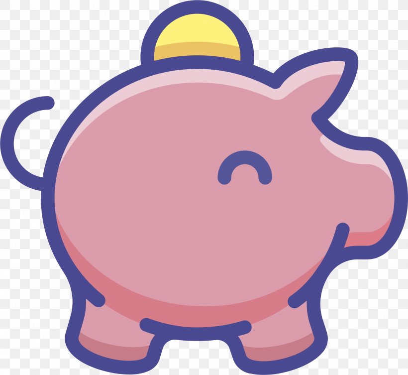Domestic Pig Piggy Bank Clip Art, PNG, 2366x2173px, Domestic Pig, Area, Bank, Blue, Cartoon Download Free