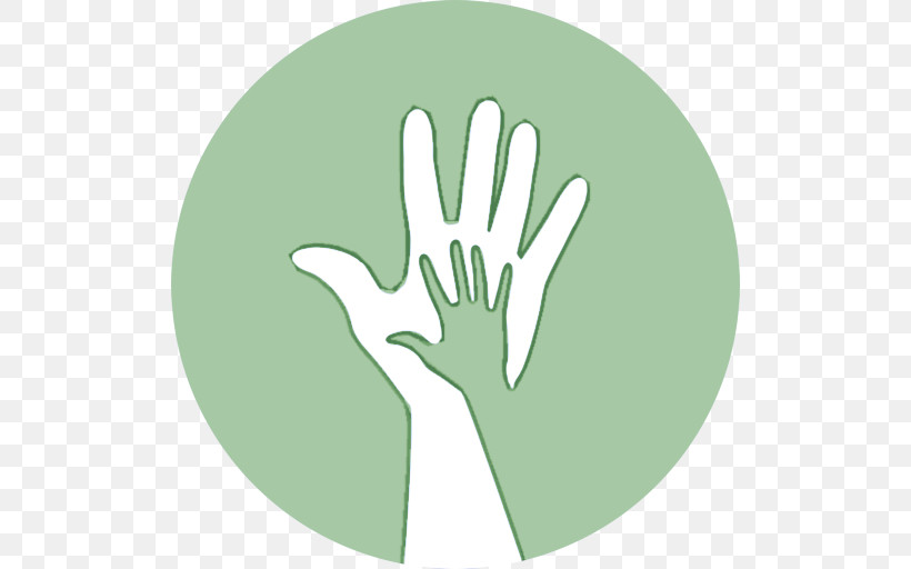 High Five, PNG, 512x512px, Green, Arm, Circle, Finger, Gesture Download Free