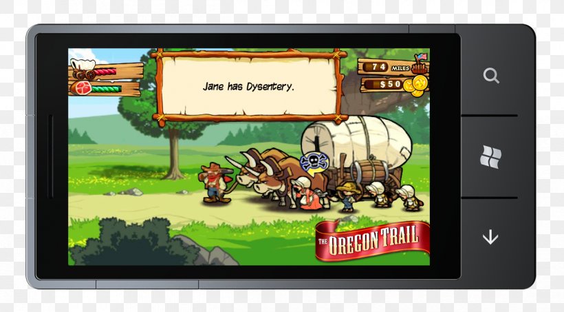 The Oregon Trail: American Settler Trials HD Video Game Uno, PNG, 1248x690px, Oregon Trail, Android, Display Device, Electronic Device, Electronics Download Free