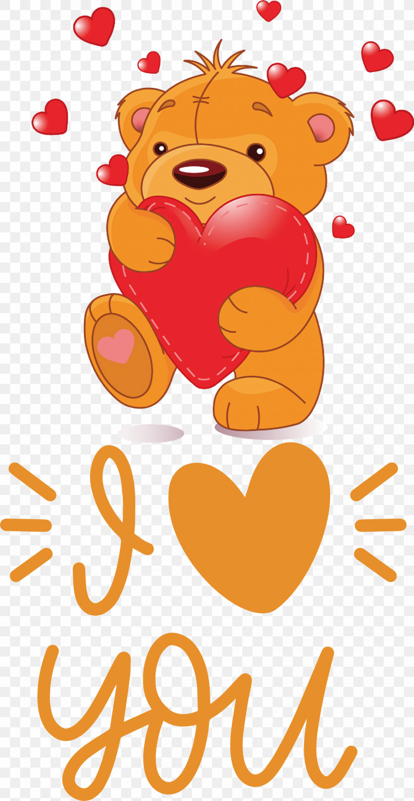 I Love You Valentines Day, PNG, 1551x3000px, I Love You, Bears, Cuteness, Giant Panda, Heart Download Free