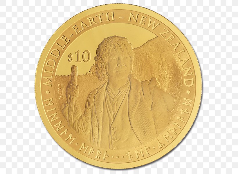 The Hobbit Coin Gold New Zealand Currency, PNG, 600x600px, Hobbit, Bronze Medal, Bullion, Bullion Coin, Cash Download Free