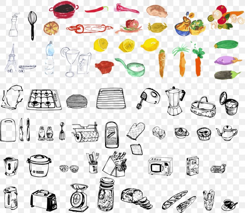 Kitchen Utensil Drawing Clip Art, PNG, 1026x896px, Kitchen, Art, Body Jewelry, Cookbook, Drawing Download Free