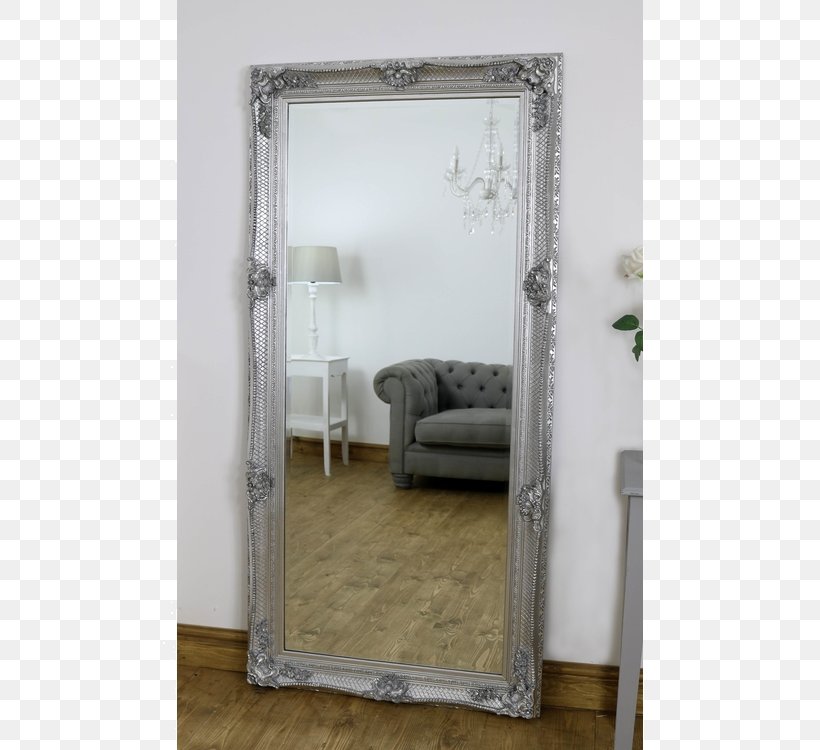 Mirror Glass Silver Lowboy, PNG, 750x750px, Mirror, Beveled Glass, Door, Furniture, Glass Download Free