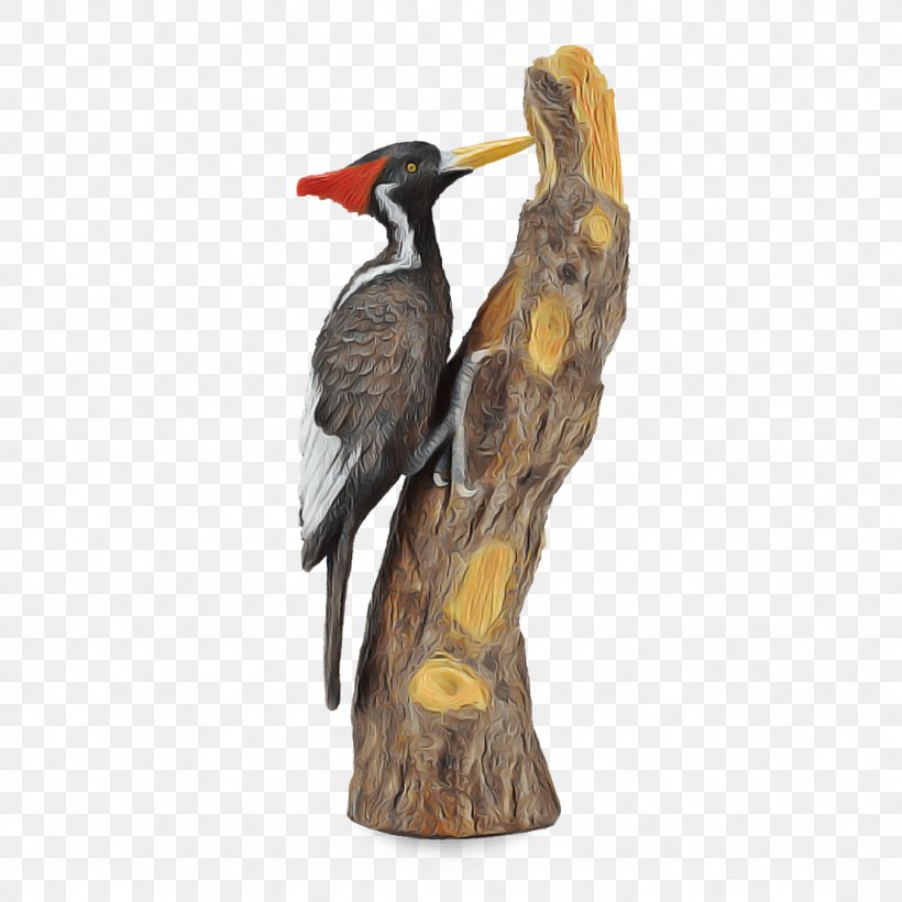 Bird Woodpecker Pileated Woodpecker Hornbill Piciformes, PNG, 1024x1024px, Bird, Animal Figure, Beak, Coraciiformes, Hornbill Download Free