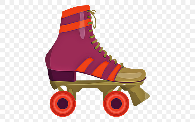 Footwear Roller Skates Roller Skating Quad Skates Roller Sport, PNG, 512x512px, Footwear, Athletic Shoe, Magenta, Quad Skates, Roller Skates Download Free
