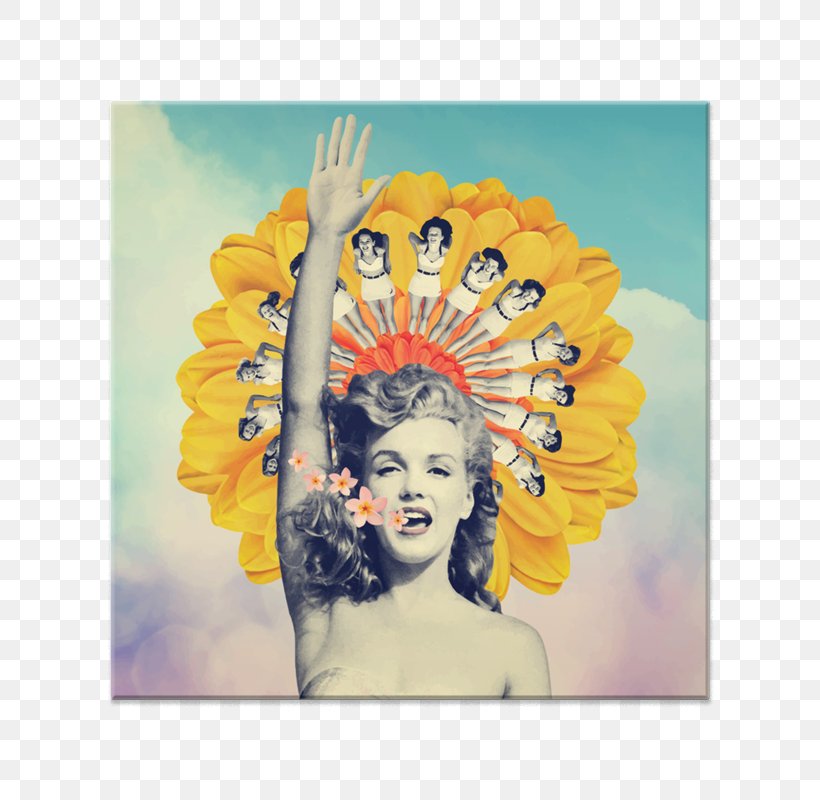 Marilyn Monroe Collage Floral Design Art Surrealism, PNG, 800x800px, Marilyn Monroe, Art, Artist, Collage, Cut Flowers Download Free