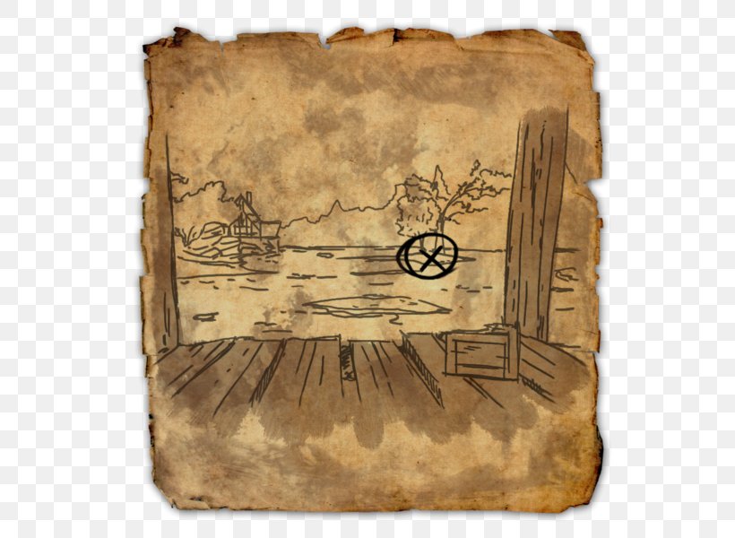 The Elder Scrolls Online Treasure Map Treasure Hunting, PNG, 600x600px, Watercolor, Cartoon, Flower, Frame, Heart Download Free