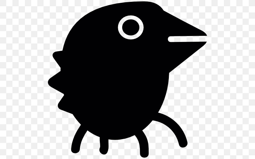 Bird Clip Art, PNG, 512x512px, Bird, Artwork, Avatar, Beak, Black And White Download Free