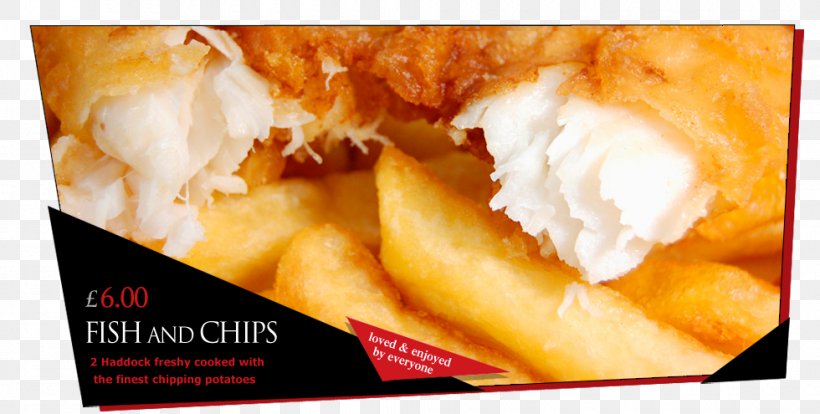 Fish And Chips Take-out Pizza Cafe Restaurant, PNG, 980x495px, Fish And Chips, Alaska Pollock, Breakfast, Cafe, Cuisine Download Free
