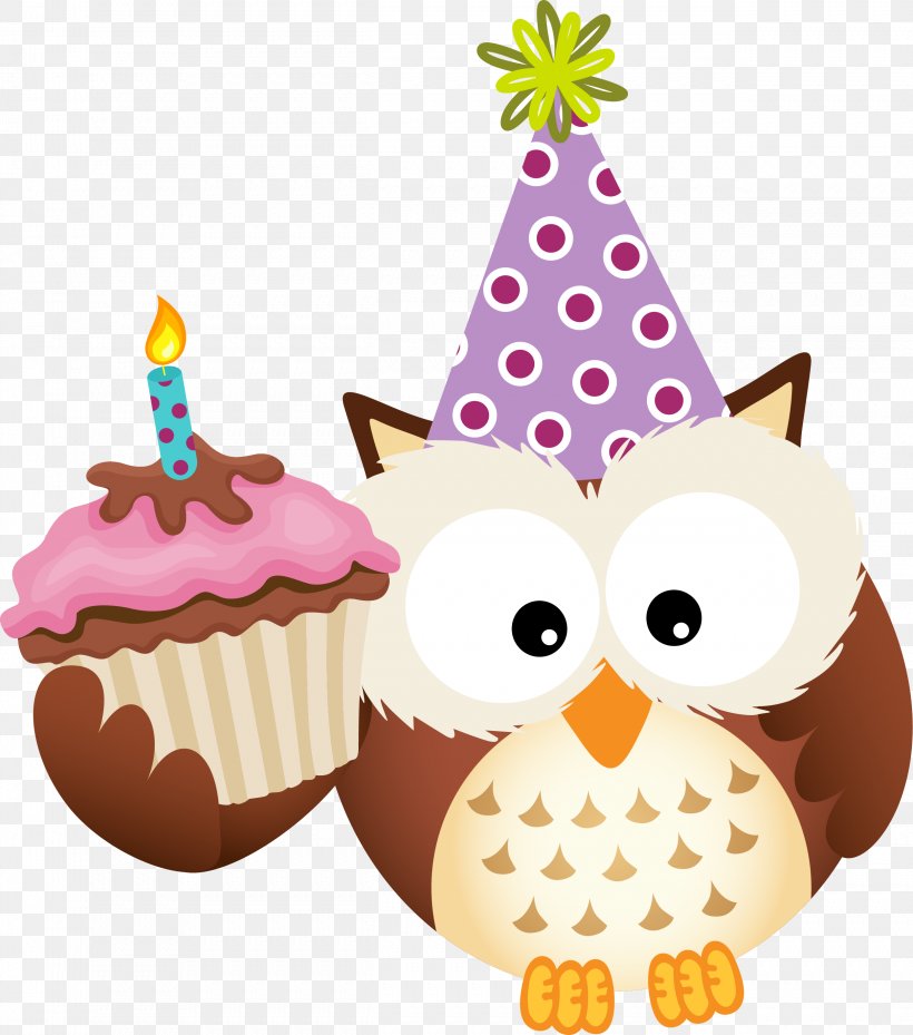 Owl Birthday Clip Art, PNG, 2501x2835px, Owl, Baking Cup, Birthday, Cake, Cake Decorating Download Free