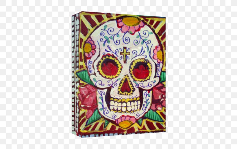 Calavera Skull Mexico Tiger Tattoo, PNG, 674x516px, Calavera, Bone, Face, Gallery Wrap, Mexican Cuisine Download Free