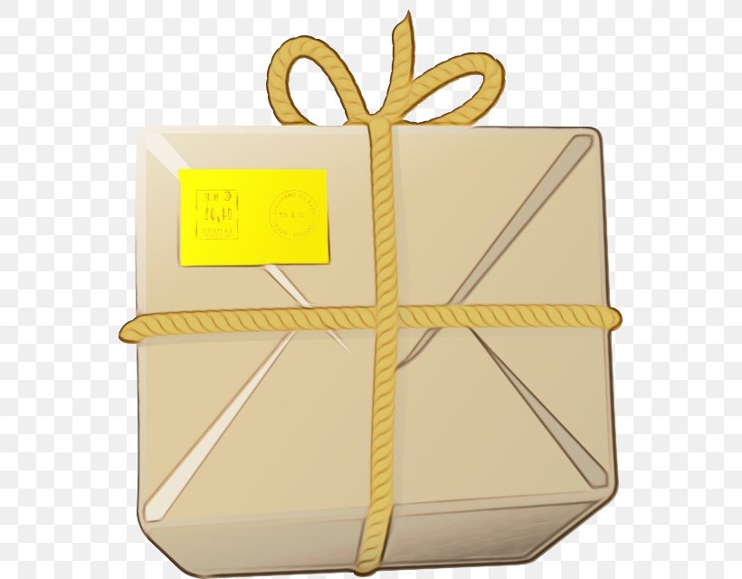 Yellow Box Gift Wrapping, PNG, 557x640px, Watercolor, Box, Gift Wrapping, Paint, Wet Ink Download Free