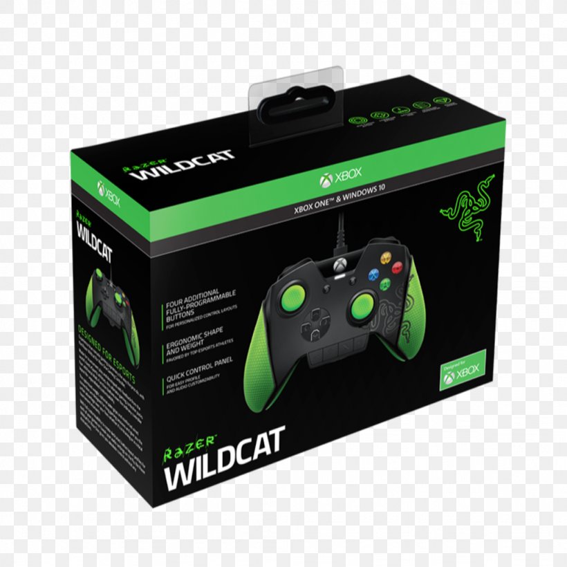 Razer Wildcat Xbox One Controller Game Controllers Razer Inc., PNG, 1024x1024px, Xbox One Controller, All Xbox Accessory, Computer Component, Control Panel, Electronic Device Download Free
