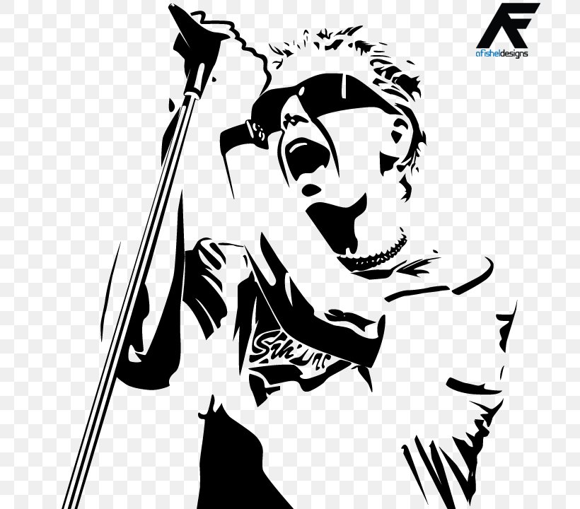 Stencil Drawing The Offspring Art Musician, PNG, 720x720px, Stencil, Art, Artwork, Black And White, Cartoon Download Free