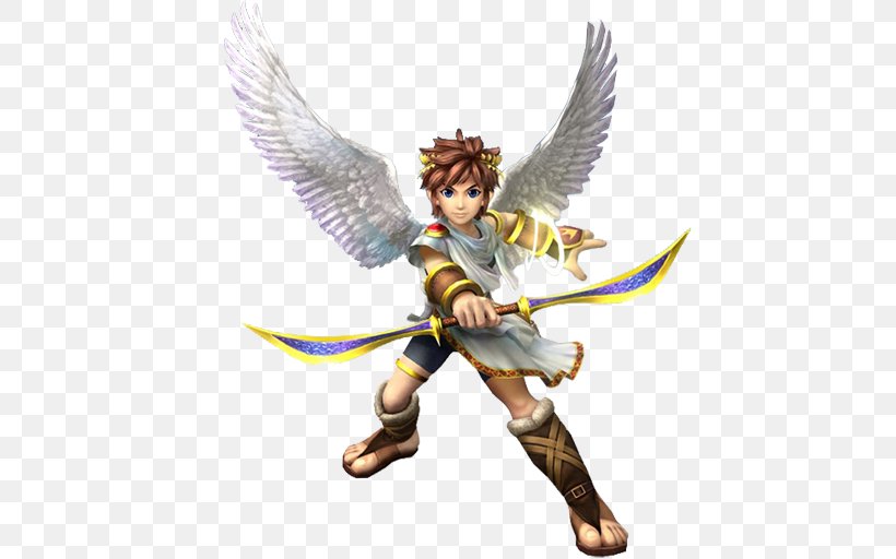 Super Smash Bros. Brawl Super Smash Bros. For Nintendo 3DS And Wii U Kid Icarus: Uprising, PNG, 512x512px, Super Smash Bros Brawl, Action Figure, Angel, Fictional Character, Figurine Download Free