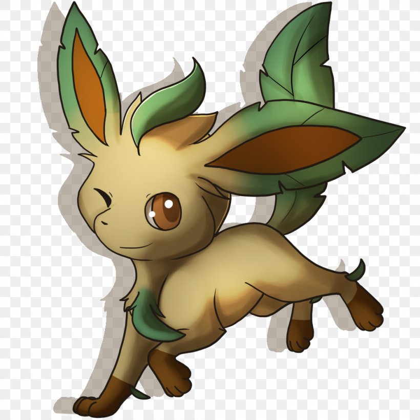Leafeon Pokémon Rabbit Eevee, PNG, 1000x1000px, Leafeon, Canidae, Carnivoran, Cartoon, Cuteness Download Free