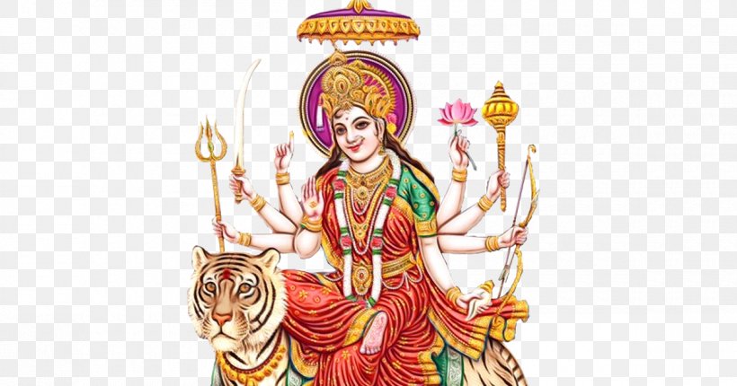 Durga Puja Navaratri Clip Art, PNG, 1200x630px, Durga, Aarti, Art, Durga Puja, Dussehra Download Free