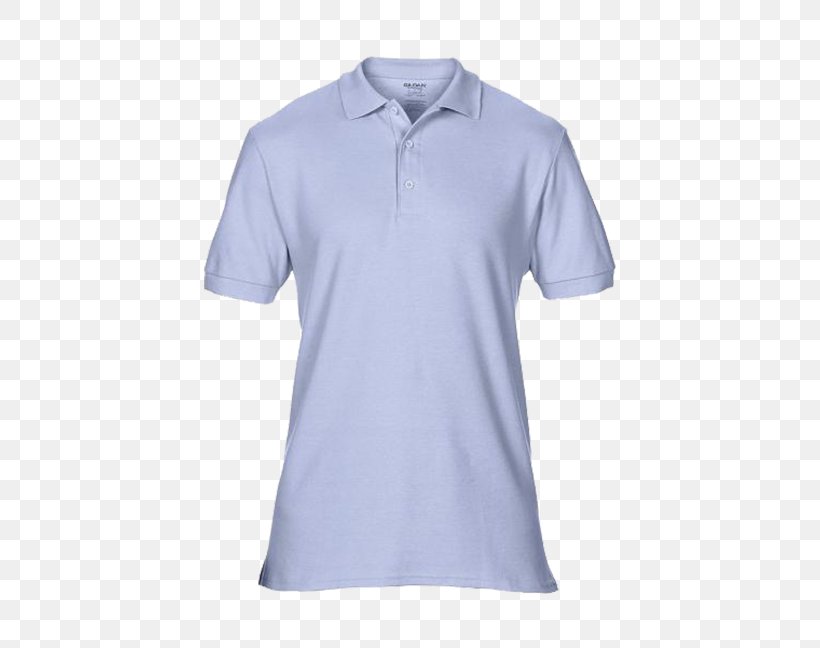 T-shirt Polo Shirt Gildan Activewear Piqué, PNG, 500x648px, Tshirt, Active Shirt, Blue, Clothing, Collar Download Free