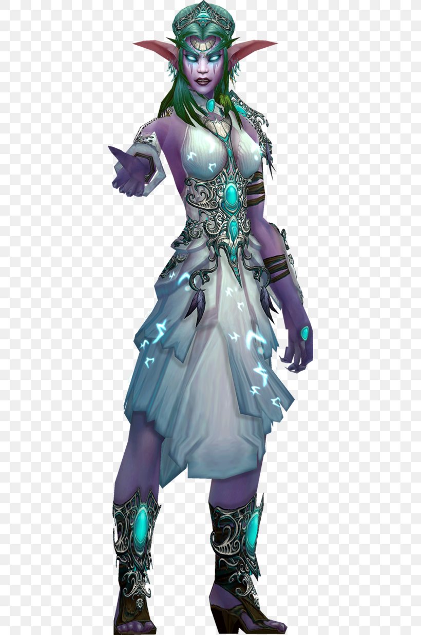 Warcraft III: The Frozen Throne Heroes Of The Storm Tyrande Whisperwind World Of Warcraft: Cataclysm Blizzard Entertainment, PNG, 400x1237px, Warcraft Iii The Frozen Throne, Action Figure, Armour, Art, Blizzard Entertainment Download Free