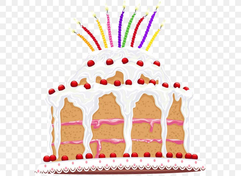 Birthday Cake Gingerbread House Torte Clip Art, PNG, 585x600px, Birthday Cake, Anniversary, Baby Shower, Birthday, Buttercream Download Free