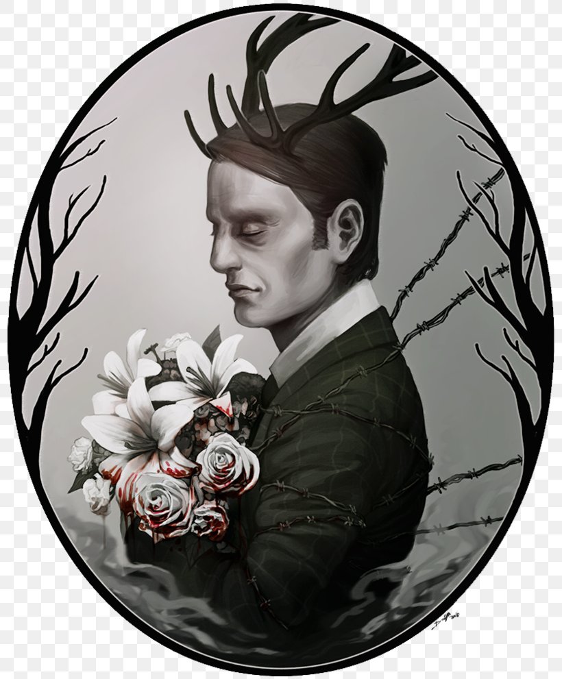 Hannibal Lecter Will Graham Illustration Drawing, PNG, 806x991px