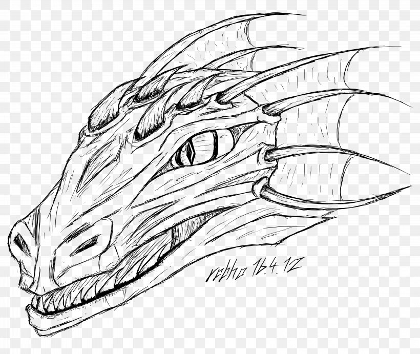 Lizard Drawing Komodo Dragon Common Iguanas Sketch, PNG, 6400x5400px, Lizard, Artwork, Automotive Design, Bearded Dragons, Black And White Download Free