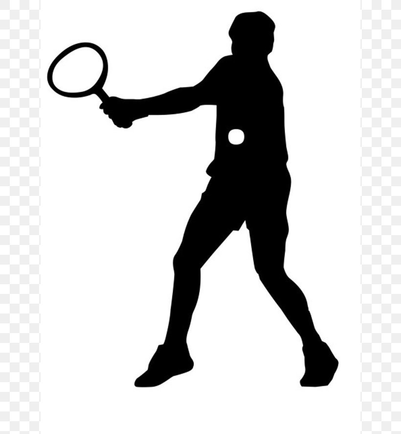 Silhouette Sport Tennis Clip Art, PNG, 654x886px, Silhouette, American Football, Area, Arm, Black Download Free