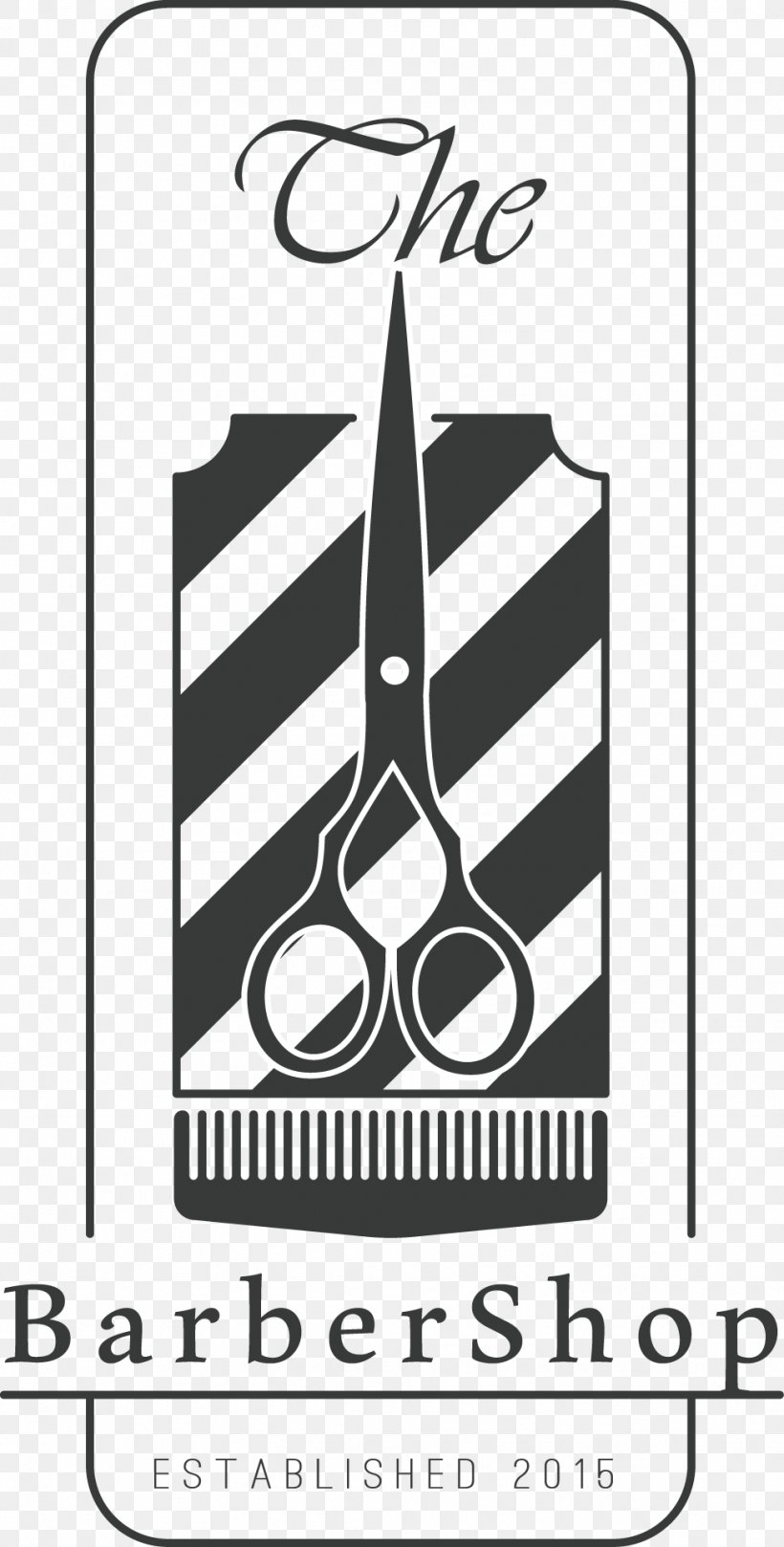 Barbers Pole Logo Hairstyle, PNG, 976x1927px, Barber, Area, Barbers Pole, Barbershop, Beauty Parlour Download Free