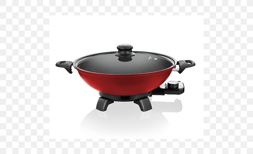 Frying Pan Wok Electricity Home Appliance Kitchen, PNG, 500x500px, Frying Pan, Blender, Cookware, Cookware Accessory, Cookware And Bakeware Download Free