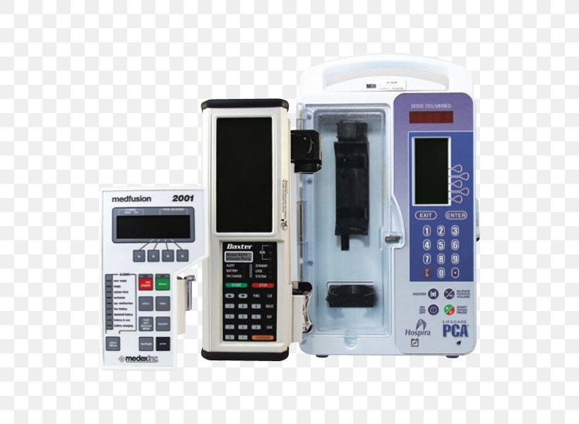 Infusion Pump Patient-controlled Analgesia Intravenous Therapy Medical Equipment, PNG, 600x600px, Infusion Pump, Baxter International, Electronics, Hardware, Intravenous Therapy Download Free