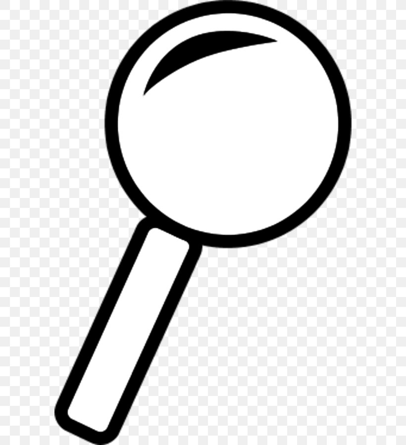 Magnifying Glass Clip Art, PNG, 600x899px, Magnifying Glass, Black And White, Clip Art, Glass, Lens Download Free